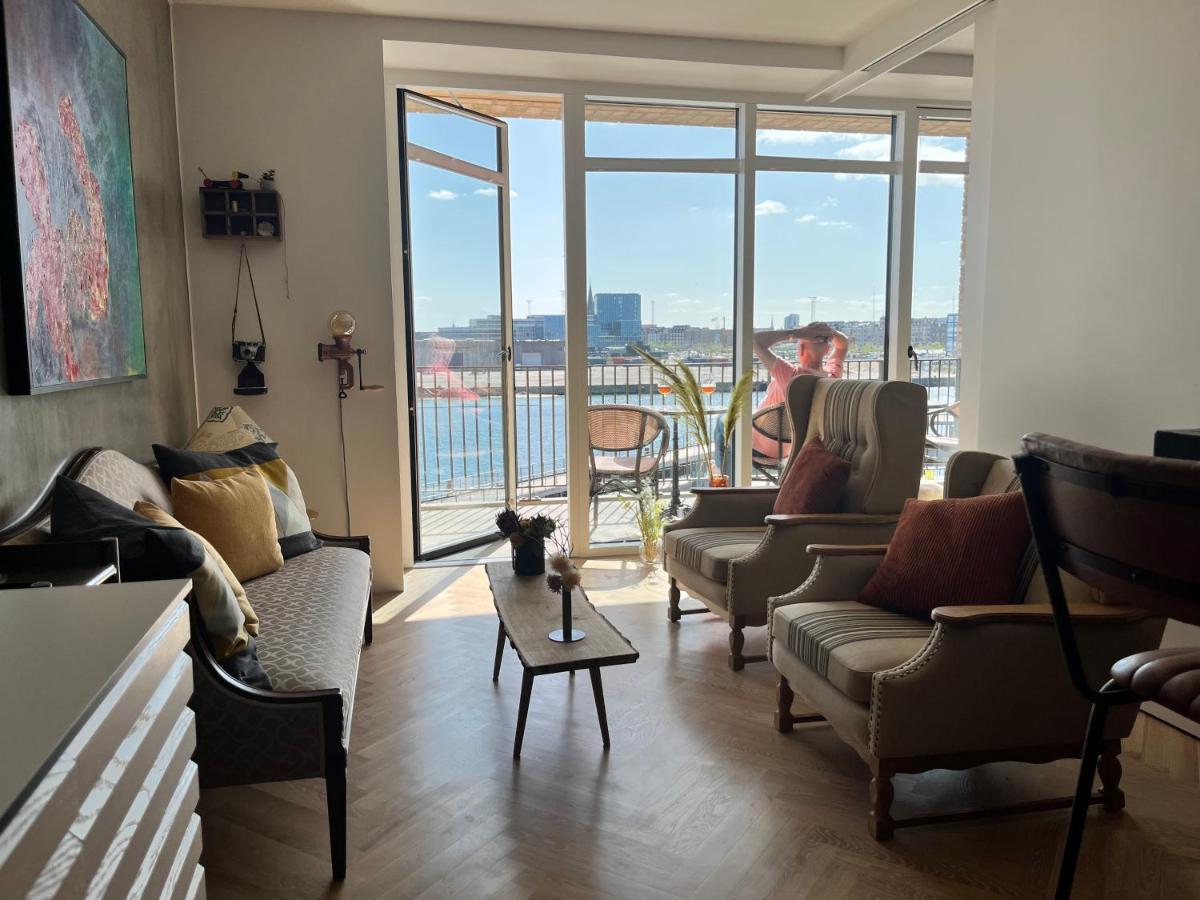Apartment Directly To Seafront Of Bassin 7 With Big Balcony And Free Parking Орхус Экстерьер фото